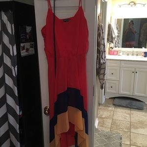 High low shift dress